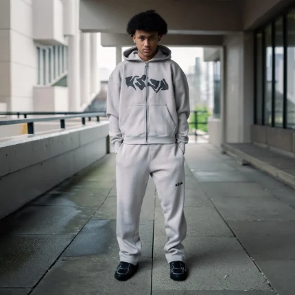 Vszn Zip Tracksuit Grey (2)