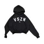vszn logo hoodie black