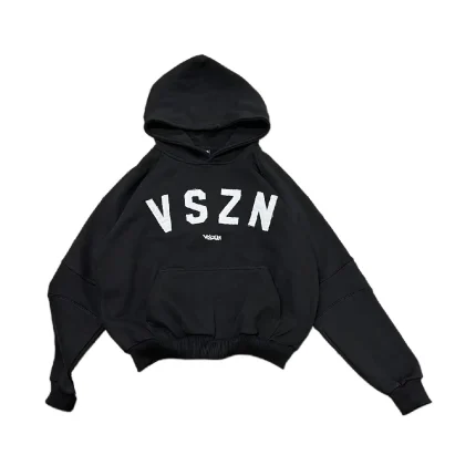 vszn logo hoodie black